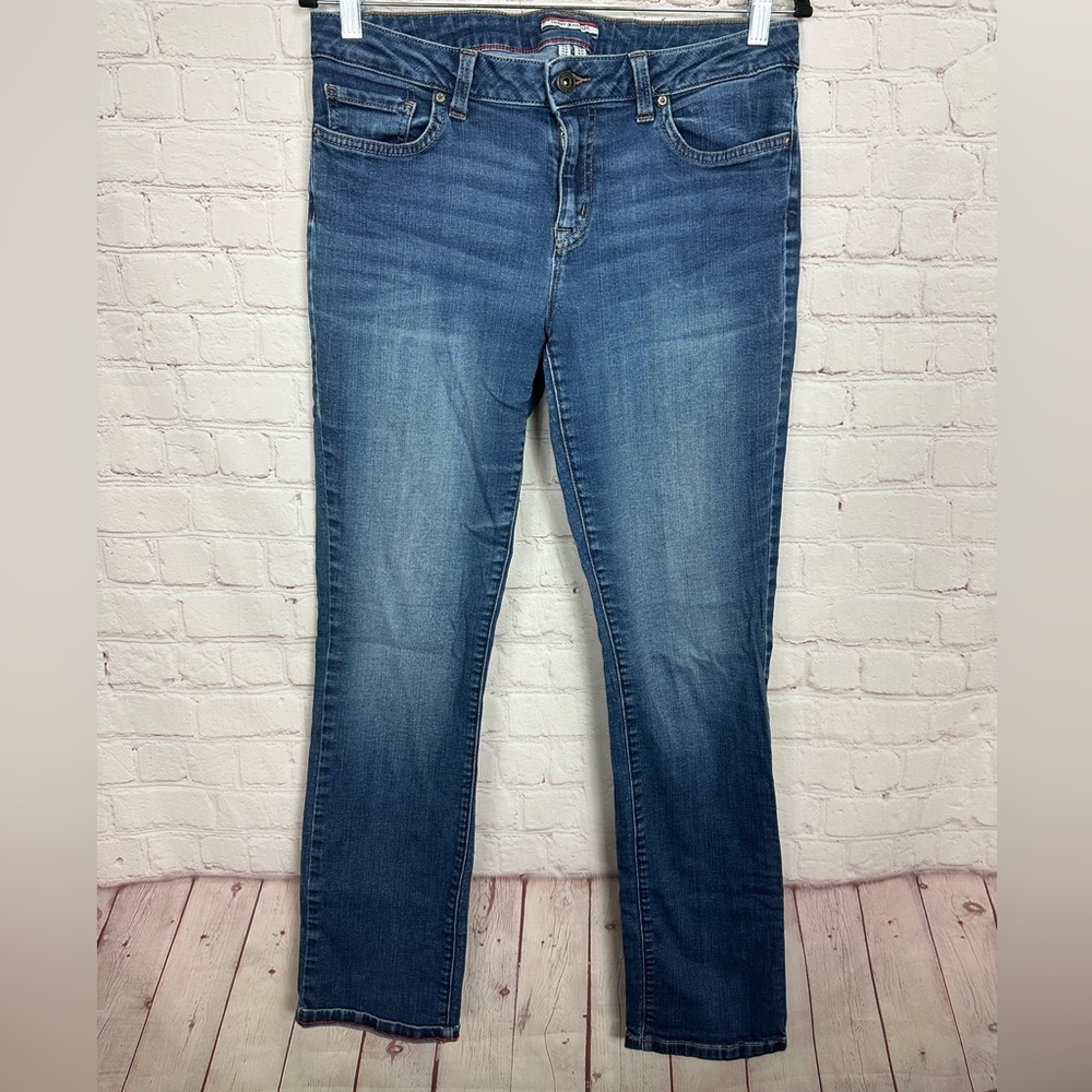 TOMMY HILFIGER Womens straight leg Jeans cotton‎ stretch, sz 10
